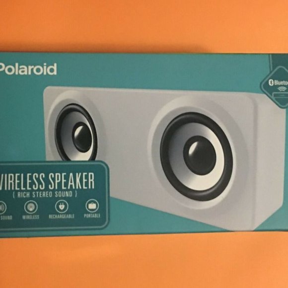 Polaroid Purple Bluetooth® Mini Speaker Rich Stereo Sound (PBT558WH) - Picture 1 of 3